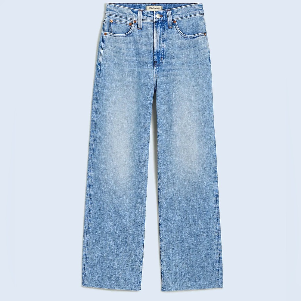 Madewell The Perfect Vintage Wide-Leg Crop Jean (Altoona Wash): size 24